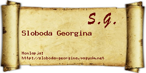Sloboda Georgina névjegykártya